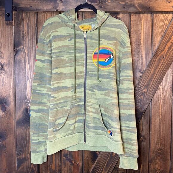 Aviator Nation Tops - Aviator Nation Camo Zip Hoodie